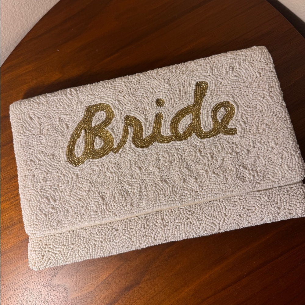 Elegant White 'Bride' Clutch